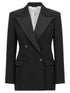 Givenchy Satin Lapel Blazer Black