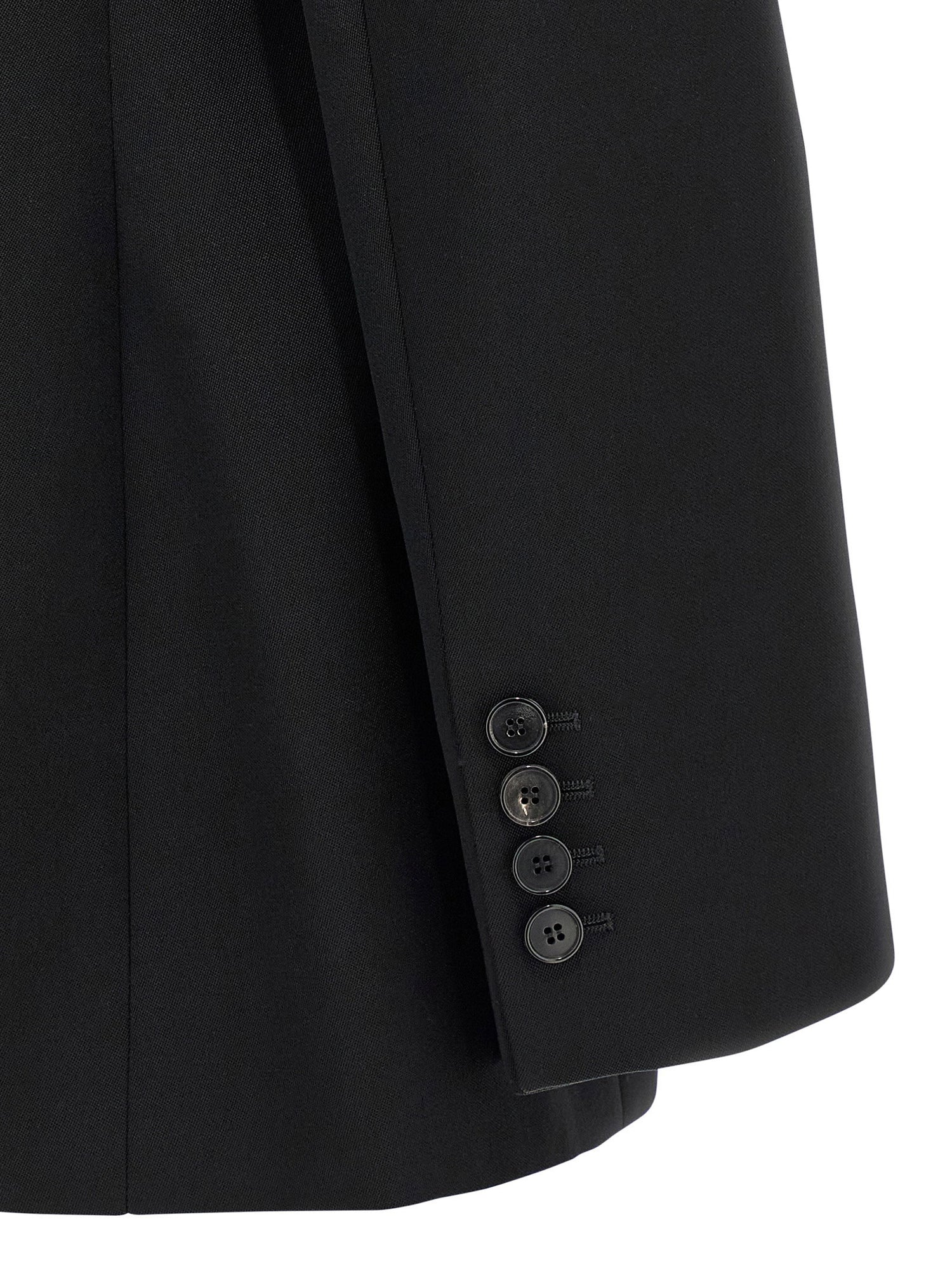 Givenchy Satin Lapel Blazer Black