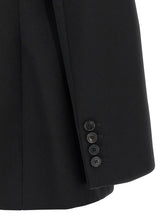 Givenchy Satin Lapel Blazer Black