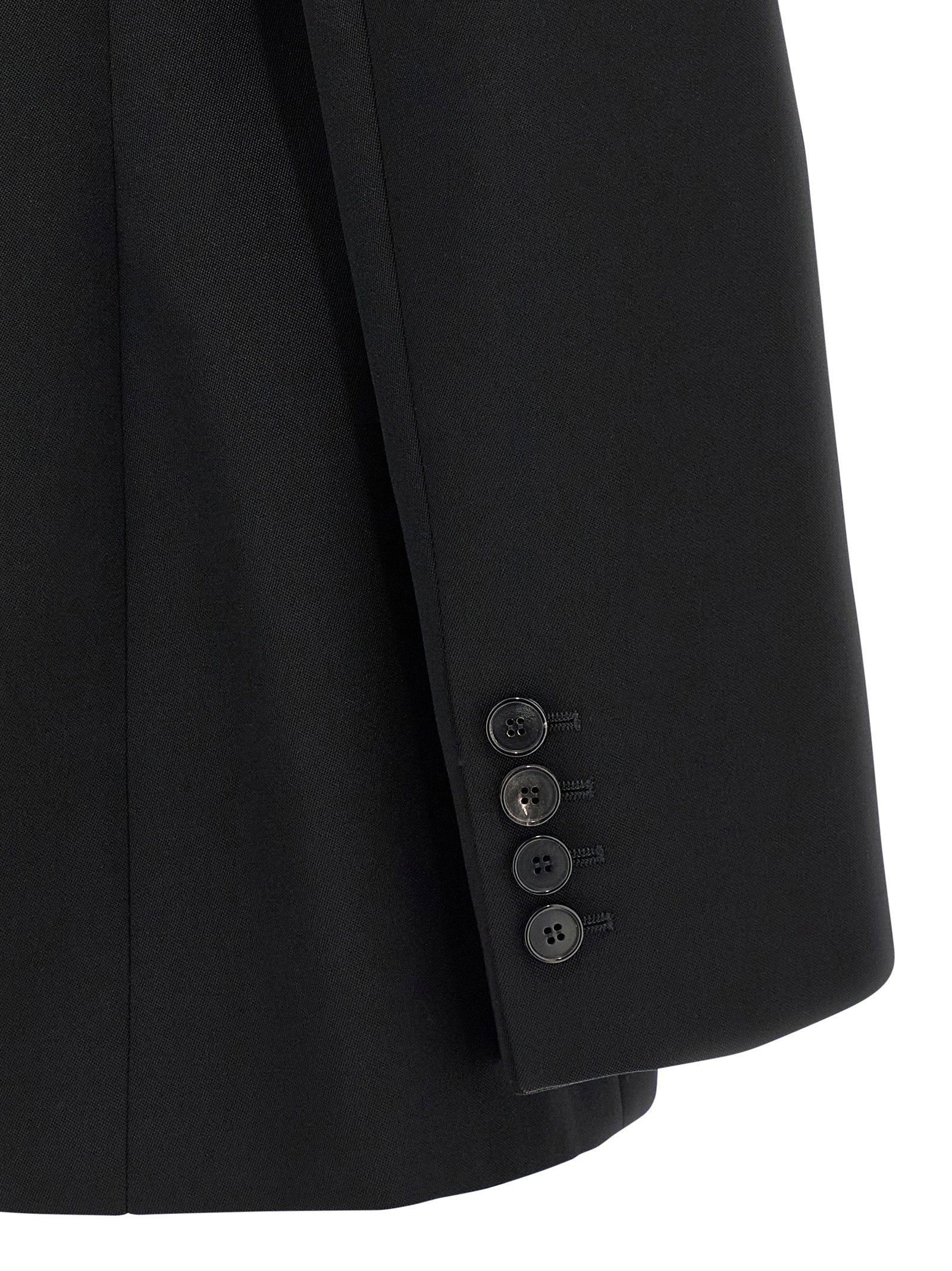 Givenchy Satin Lapel Blazer Black
