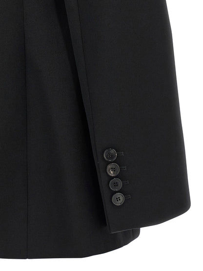 Givenchy Satin Lapel Blazer Black