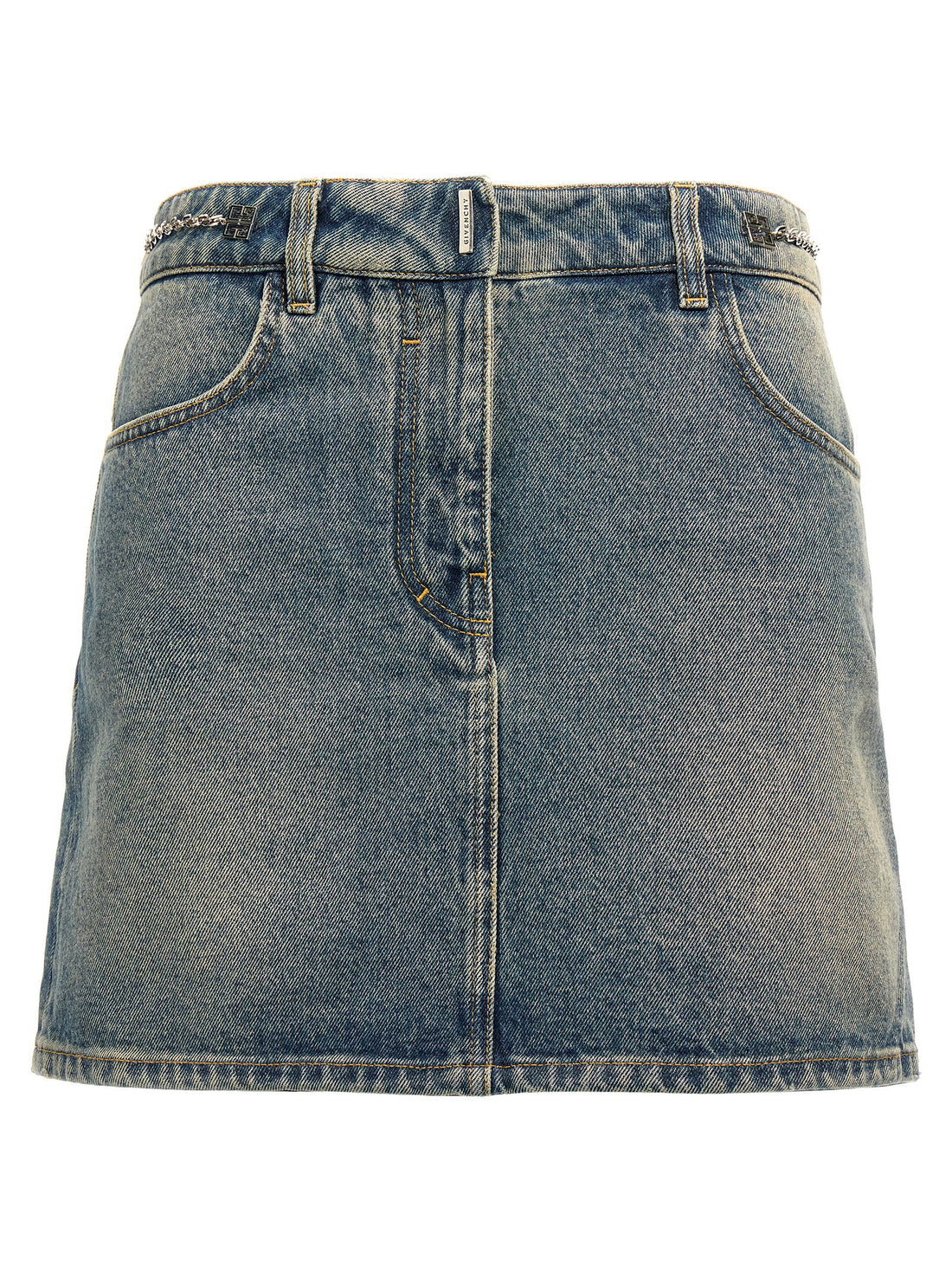 Givenchy Denim Mini Skirt Blue