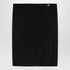 Givenchy Black Wool Midi Skirt with 4G Metal Button Black
