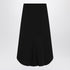 Givenchy Black Milan Stitch Midi Skirt with Gold 4G Buttons Black