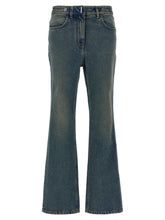 Givenchy Chain Jeans With Logo Blue