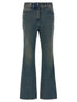 Givenchy Chain Jeans With Logo Blue