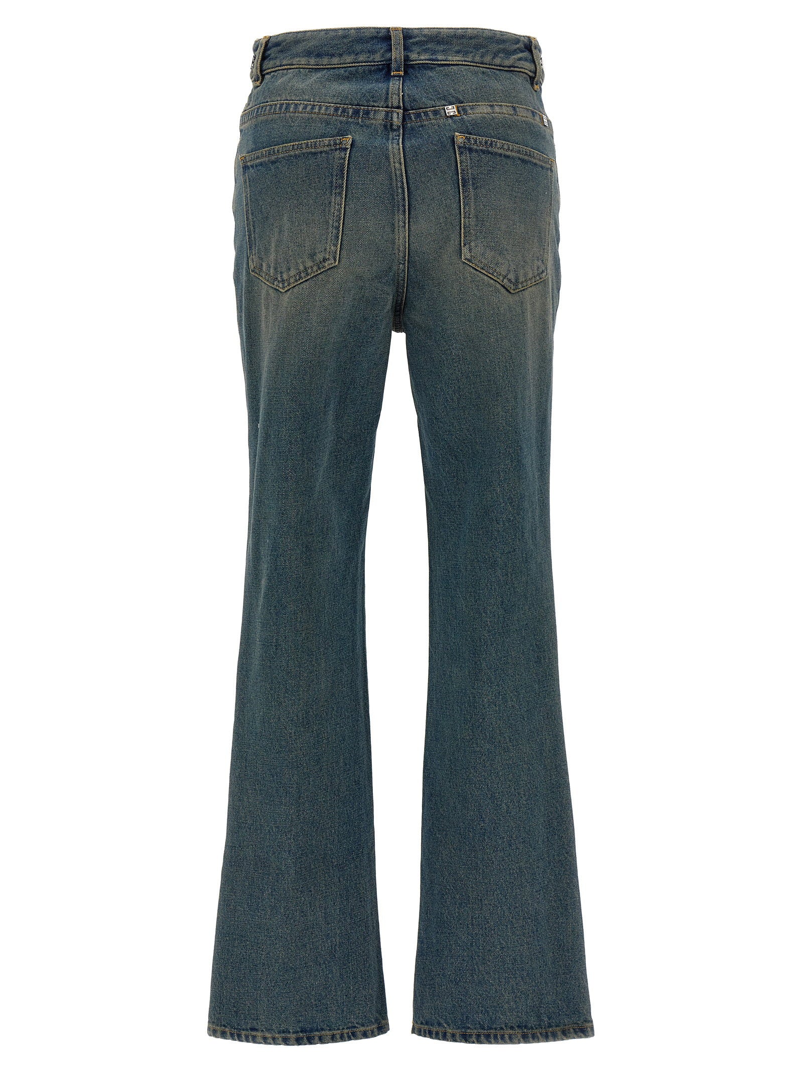 Givenchy Chain Jeans With Logo Blue