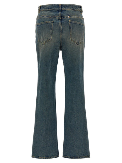 Givenchy Chain Jeans With Logo Blue
