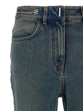 Givenchy Chain Jeans With Logo Blue