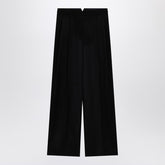 Givenchy Wide-Leg Wool Trousers Black Black