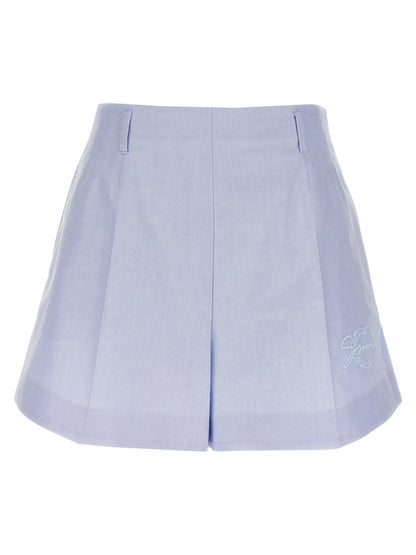 Givenchy Embroidery Shorts Light Blue