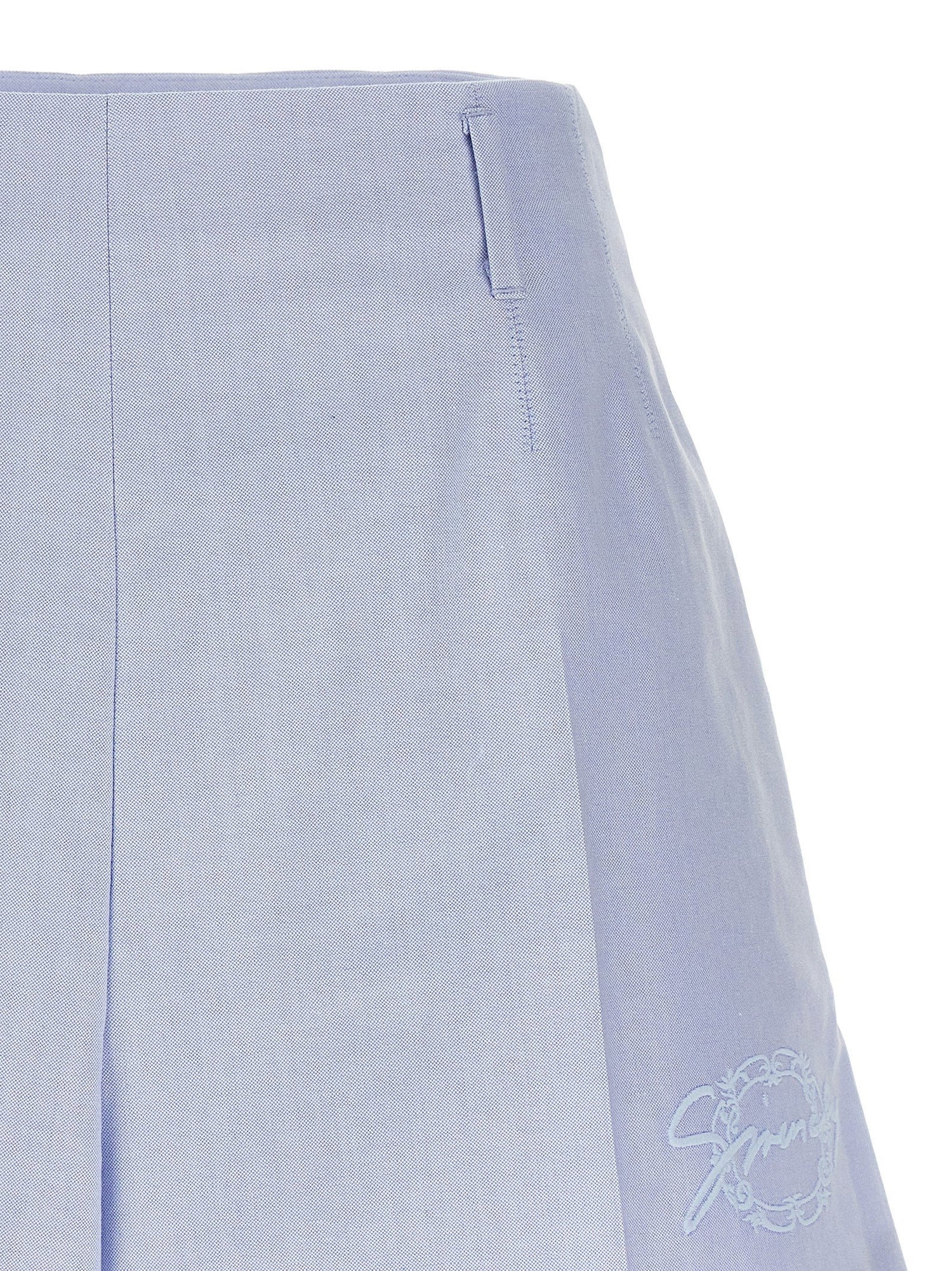 Givenchy Embroidery Shorts Light Blue
