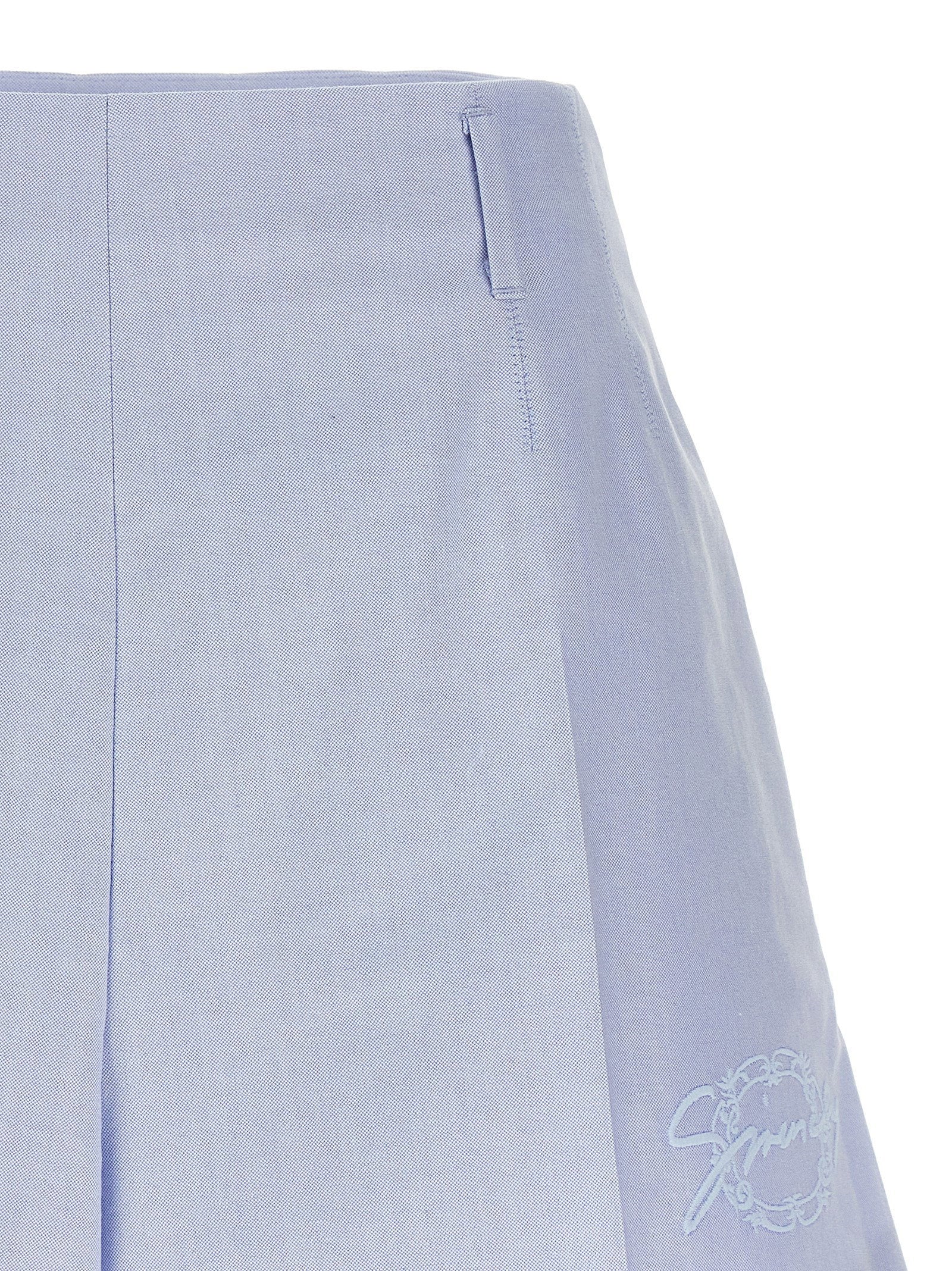 Givenchy Embroidery Shorts Light Blue