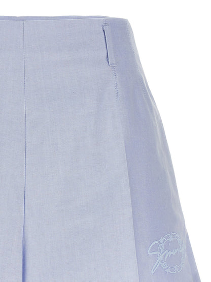 Givenchy Embroidery Shorts Light Blue