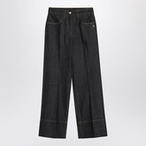 Givenchy Dark Blue Straight-Leg Denim Jeans Blue