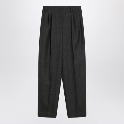 Givenchy Grey Wool Pleated Trousers Grey