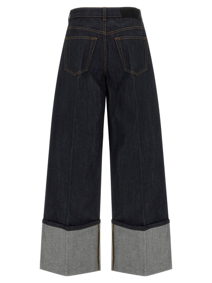 Givenchy Turn Up Jeans Blue