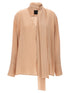 Givenchy Pussy Bow Blouse Beige