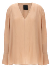 Givenchy Pussy Bow Blouse Beige