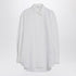 Givenchy Wide-Fit White Cotton Shirt with Hidden Placket White