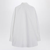 Givenchy Wide-Fit White Cotton Shirt with Hidden Placket White