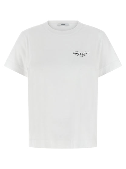 Givenchy T-shit Logo Stamp White