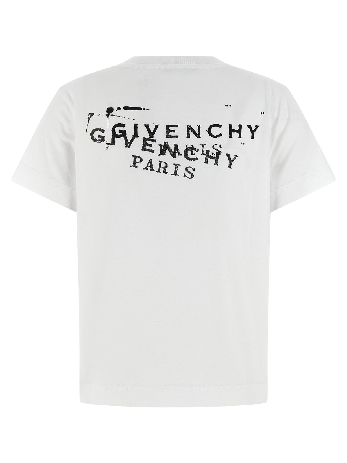 Givenchy T-shit Logo Stamp White