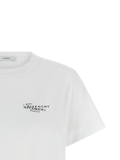 Givenchy T-shit Logo Stamp White