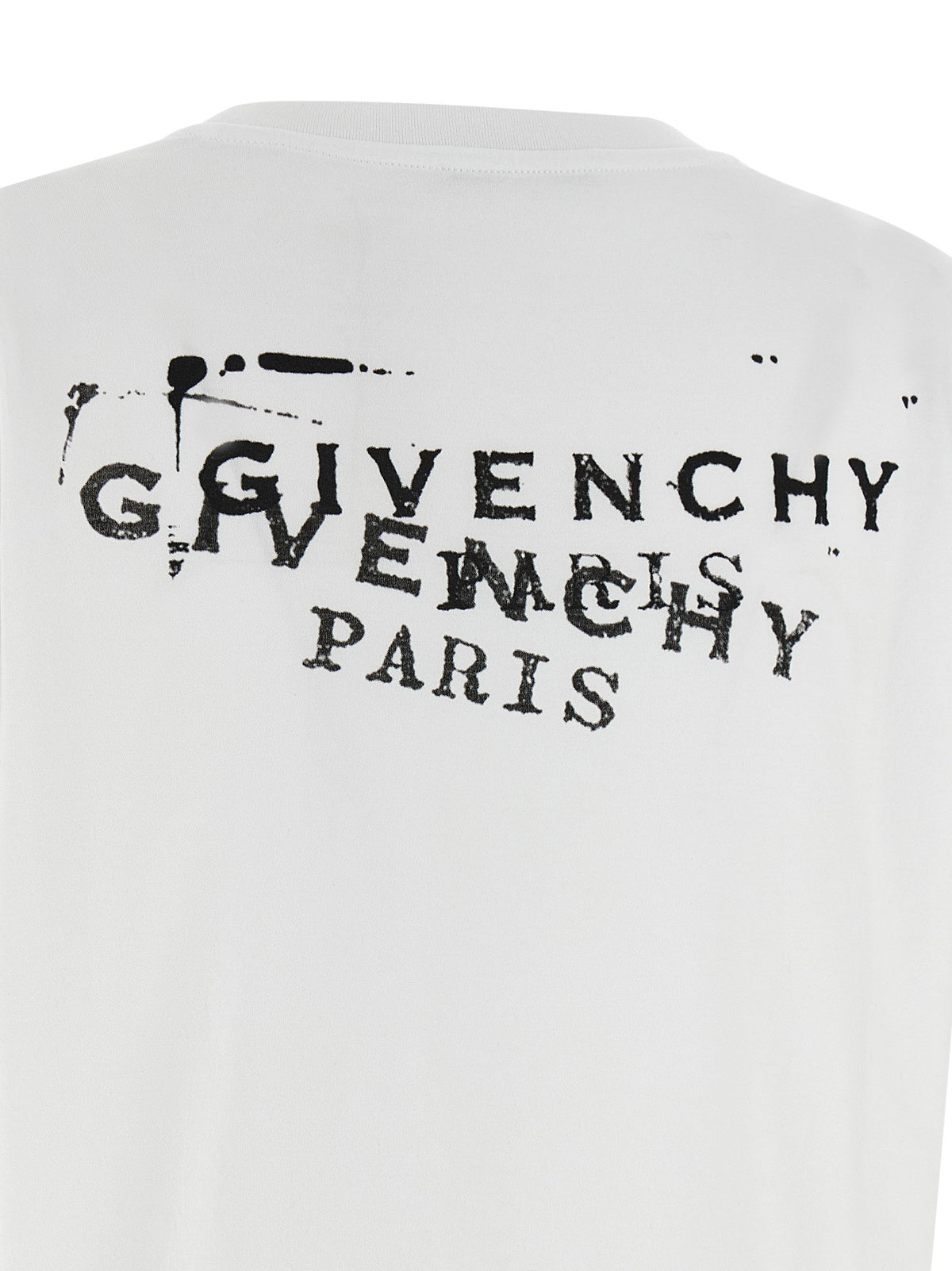 Givenchy T-shit Logo Stamp White