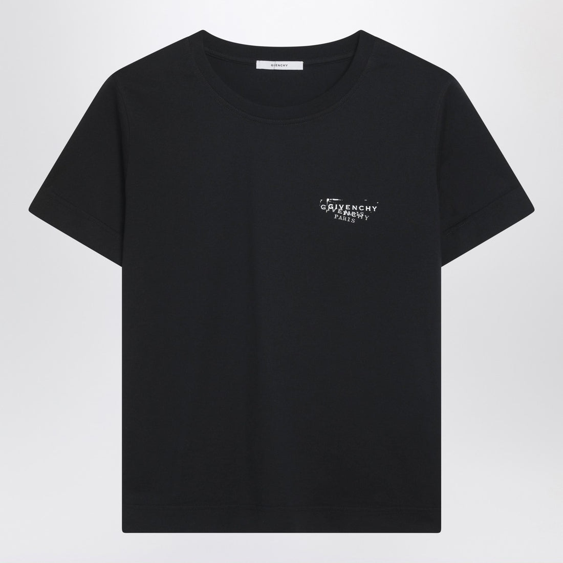 Givenchy Stamp Print Cotton T-Shirt Black