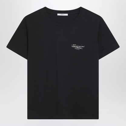 Givenchy Stamp Print Cotton T-Shirt Black