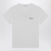 Givenchy White Cotton T-shirt with Contrasting Logo Print White