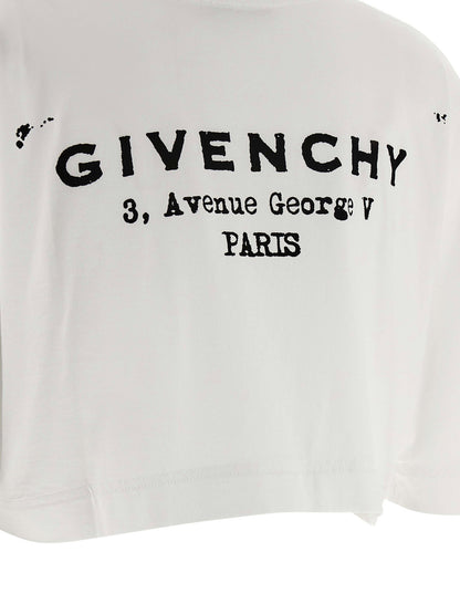 Givenchy Cropped T-shirt White