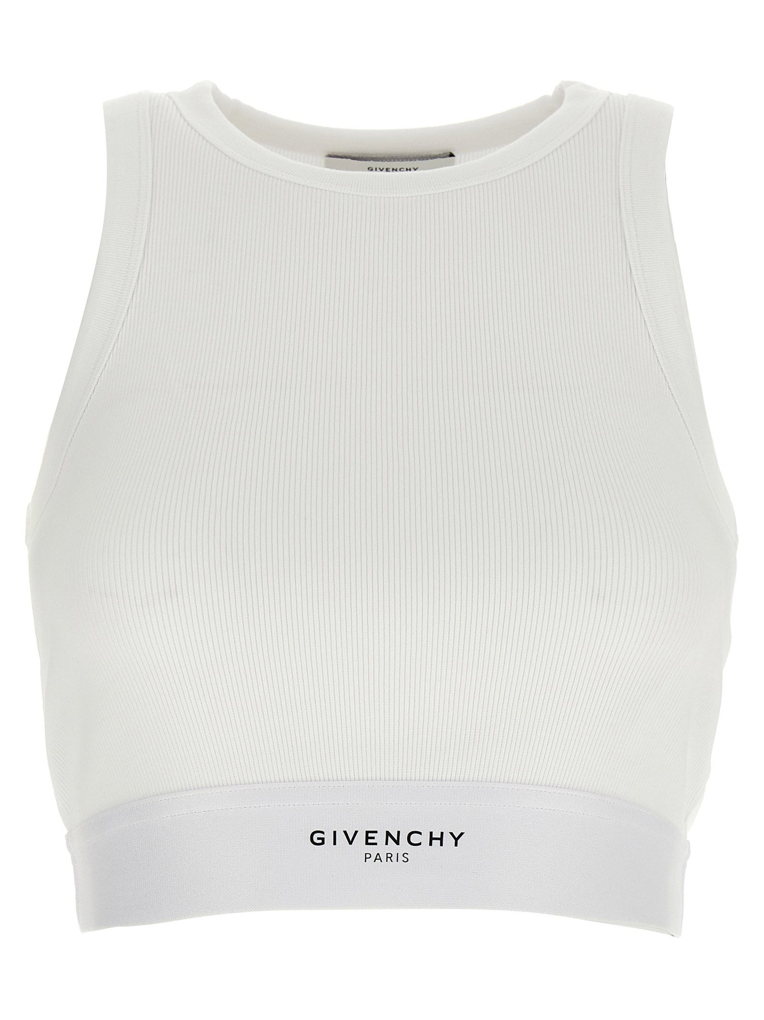 Givenchy Crop Tank Top White
