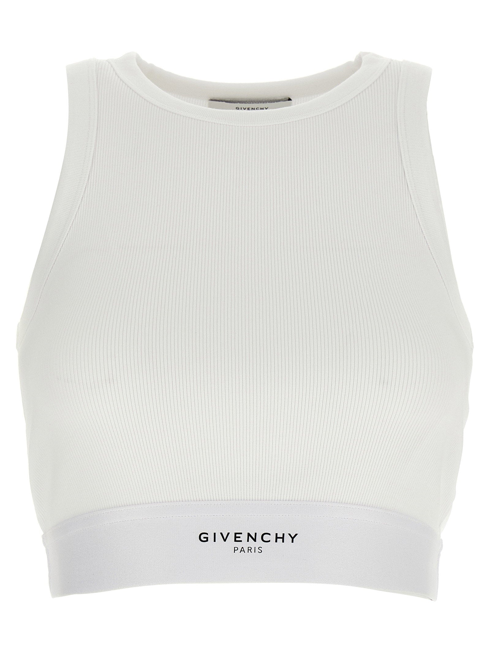 Givenchy Crop Tank Top White