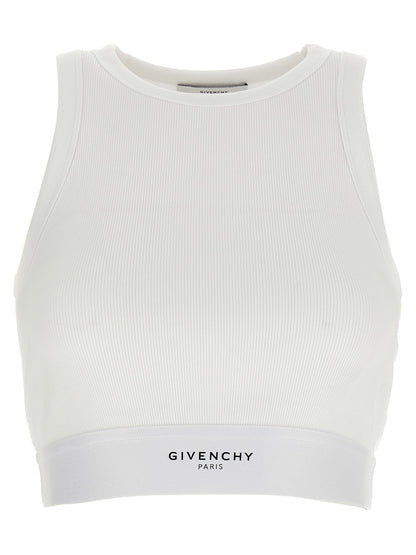 Givenchy Crop Tank Top White
