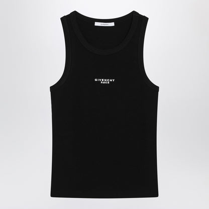 Givenchy Slim Ribbed Logo Tank Black