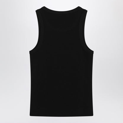 Givenchy Slim Ribbed Logo Tank Black