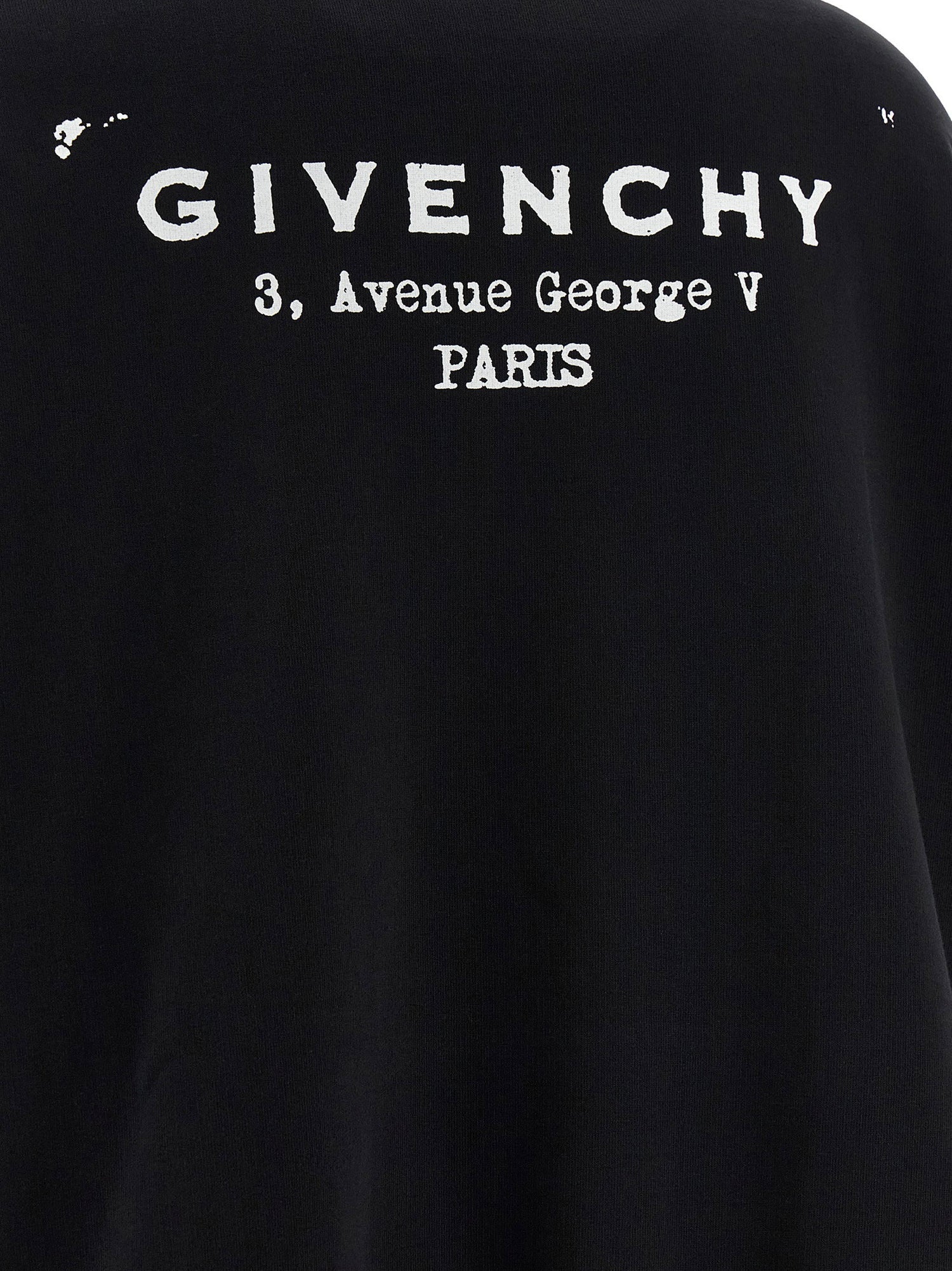Givenchy Logo Print Hoodie White/black