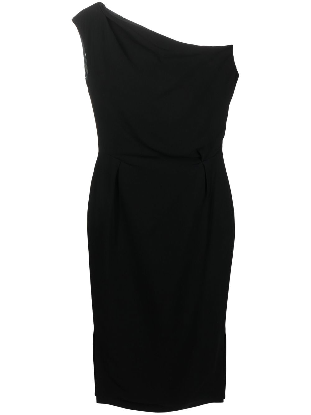 Single Shoulder Black Dress