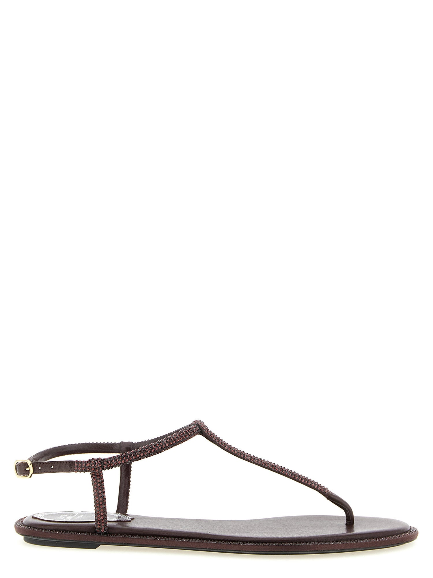 René Caovilla Diana Sandals Brown