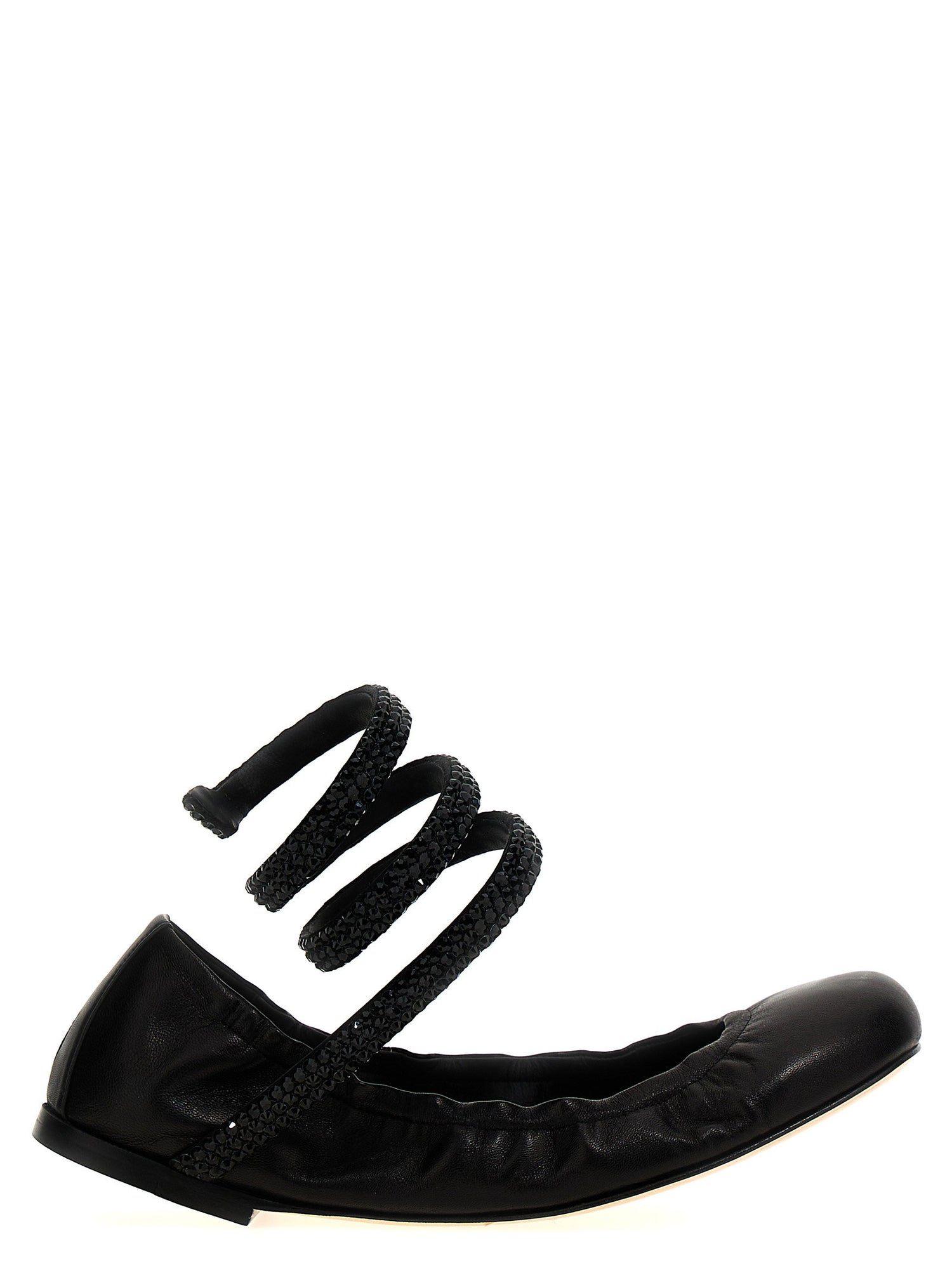 René Caovilla Cleo Ballet Flats Black