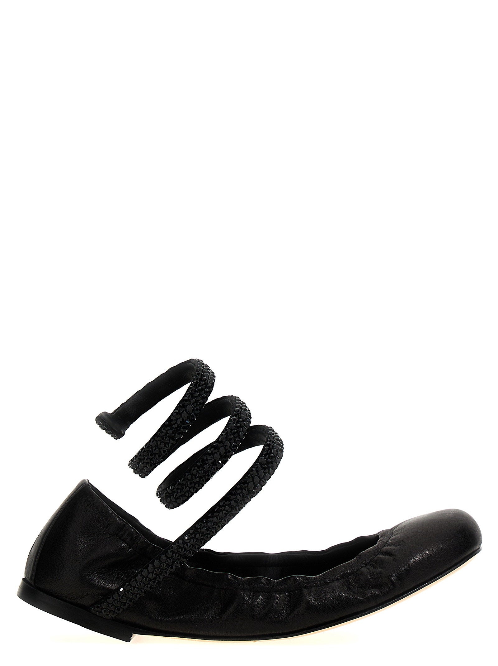 René Caovilla Cleo Ballet Flats Black