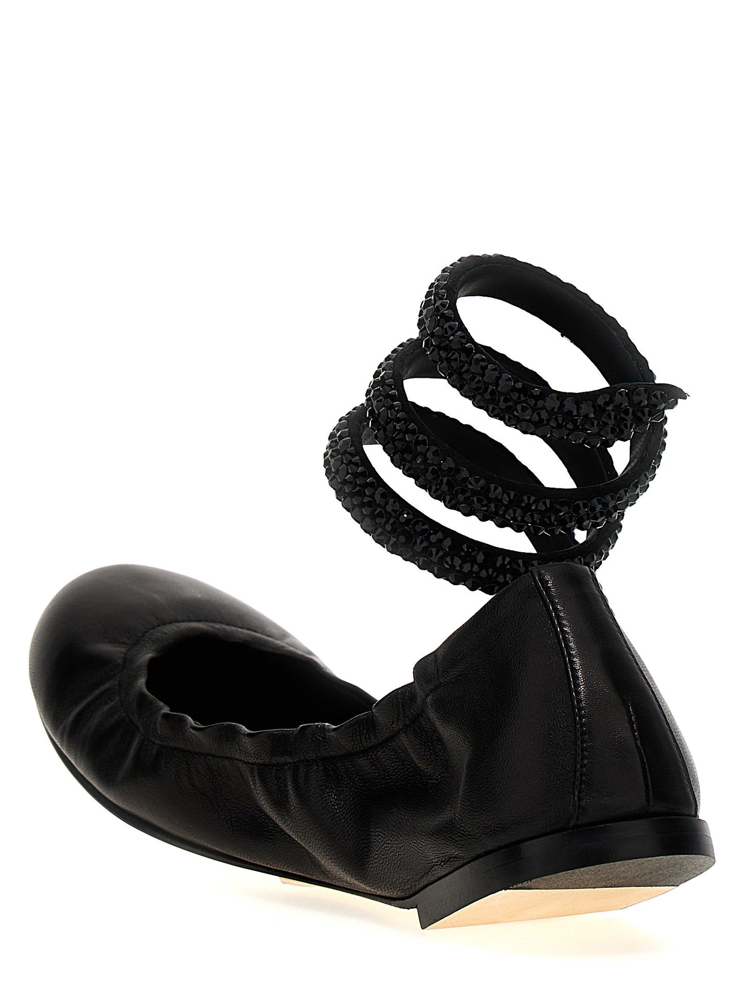 René Caovilla Cleo Ballet Flats Black