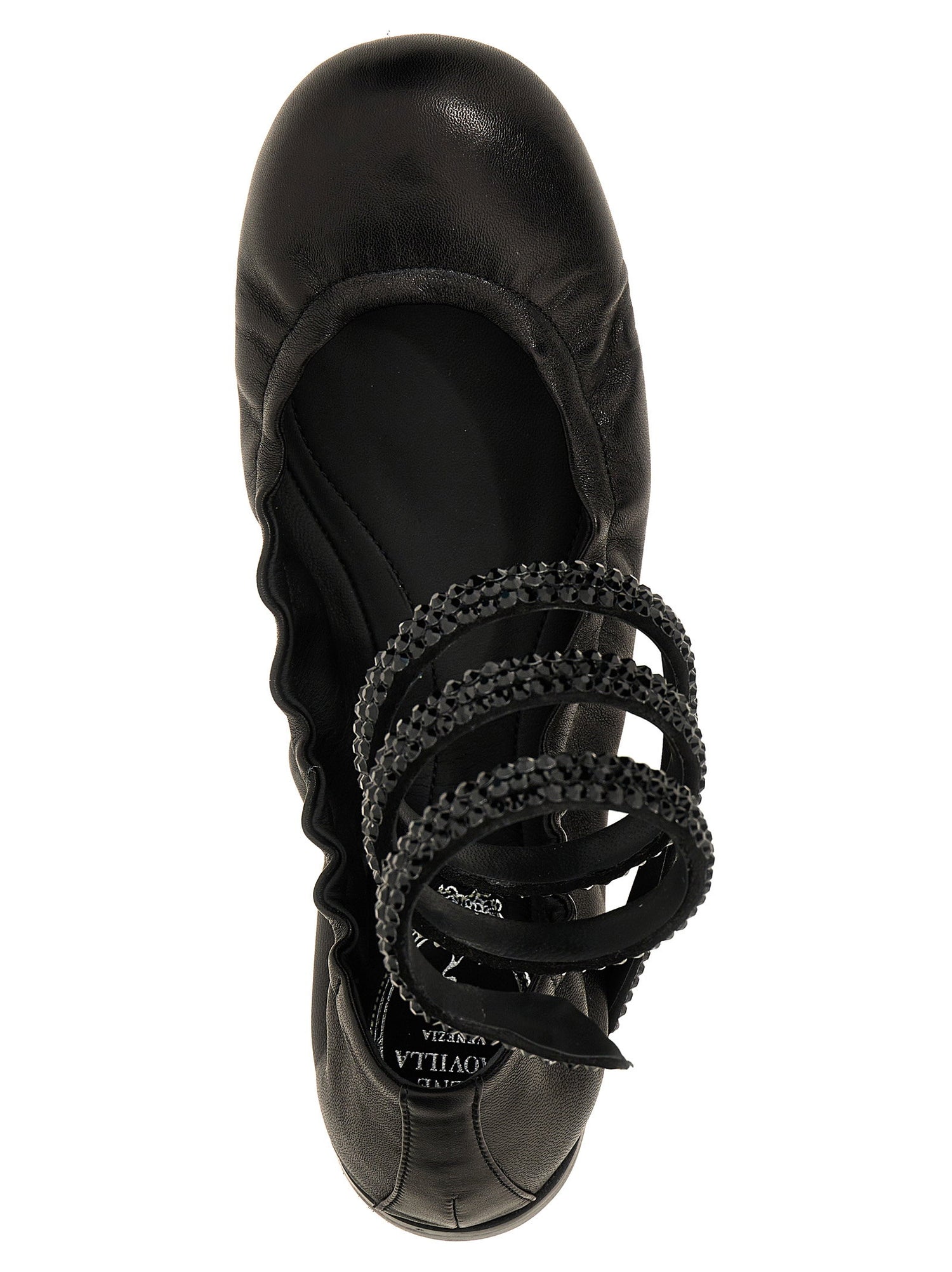 René Caovilla Cleo Ballet Flats Black