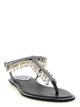 René Caovilla Diana Sandals White/black