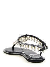 René Caovilla Diana Sandals White/black
