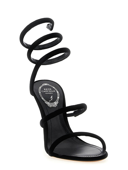 René Caovilla Cleo Sandals Black