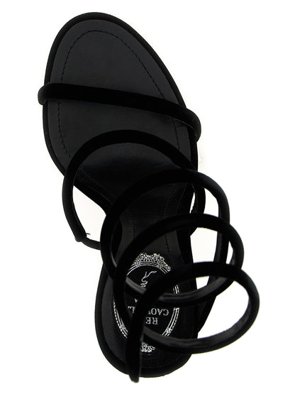 René Caovilla Cleo Sandals Black  