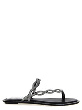 René Caovilla Braid Sandals Black